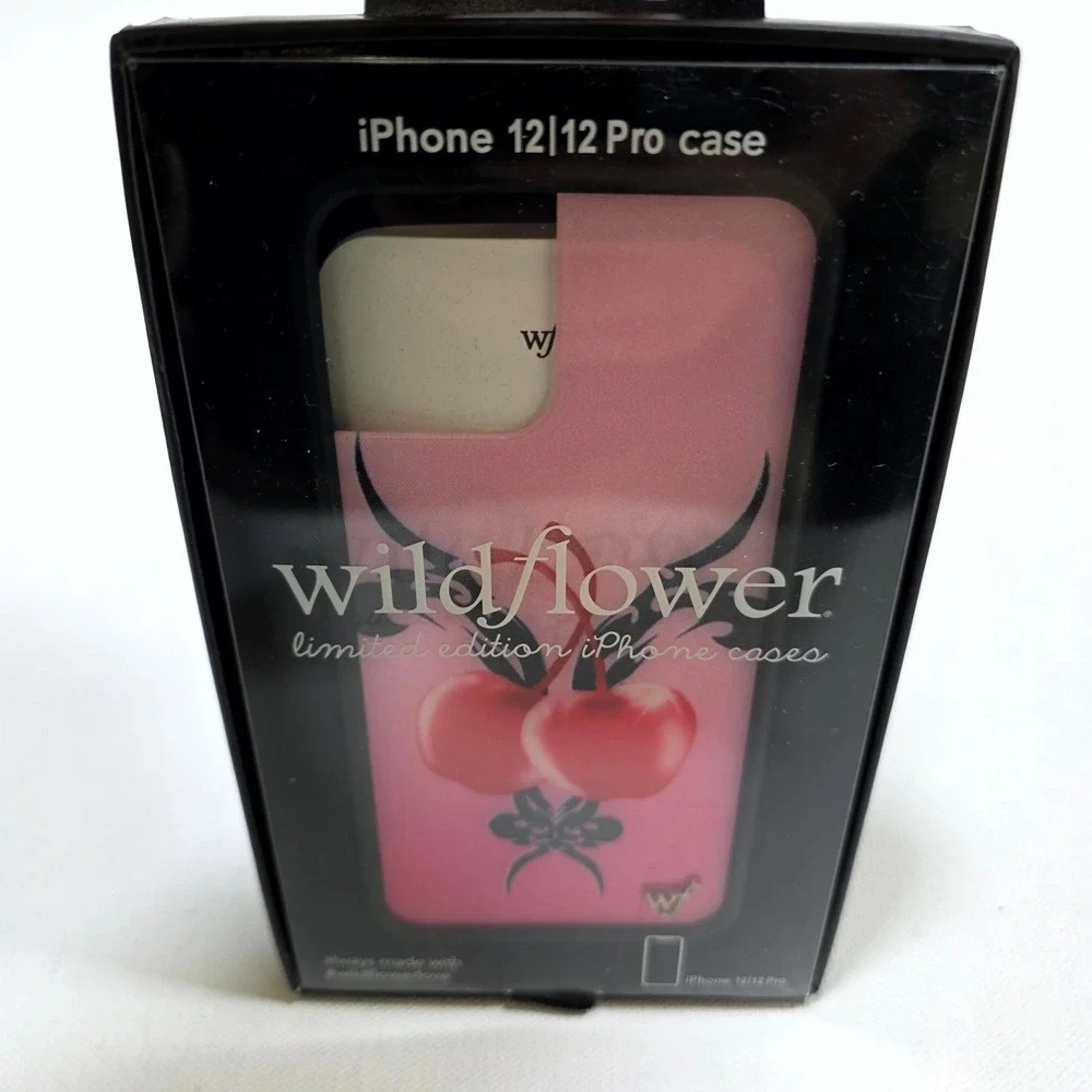 Wildflower Phone Case iPhone 12 12 Pro Pink Cherry Bow Limited Edition NEW Y2K